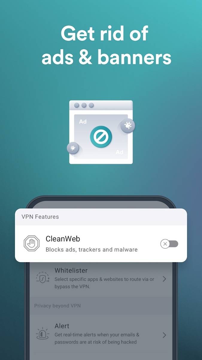 SurfShark ad blocking