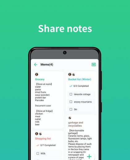 TimeTree notes