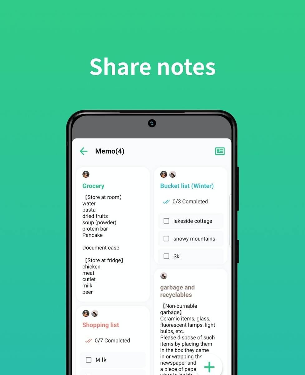 TimeTree notes