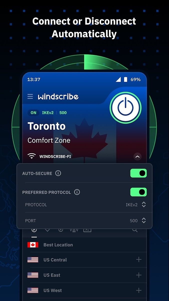 WindScribe connection