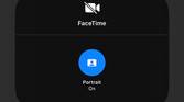 Screenshot showing Portrait Mode in Facetime on iOS 15