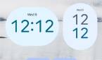 Light blue Material You clock widgets in Android 12 Beta 5