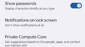 Privacy settings in Android 12 Beta 5