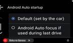 Android Auto startup options
