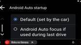 Android Auto startup options