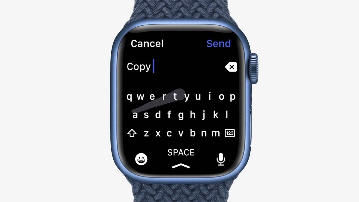 Apple Watch Series 7 keyboard