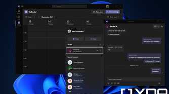 Screenshot of Chat with Microsoft Teams in Windows 11