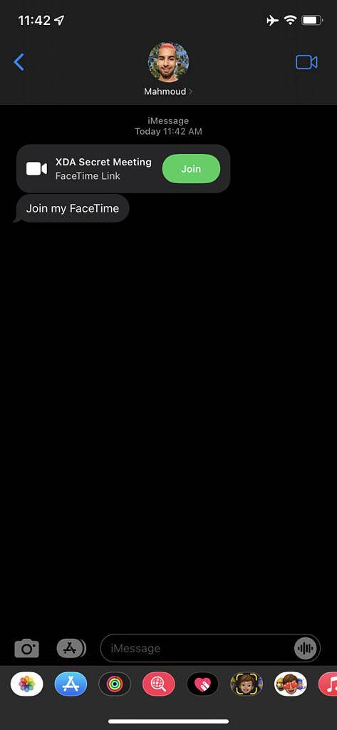FaceTime screenshot