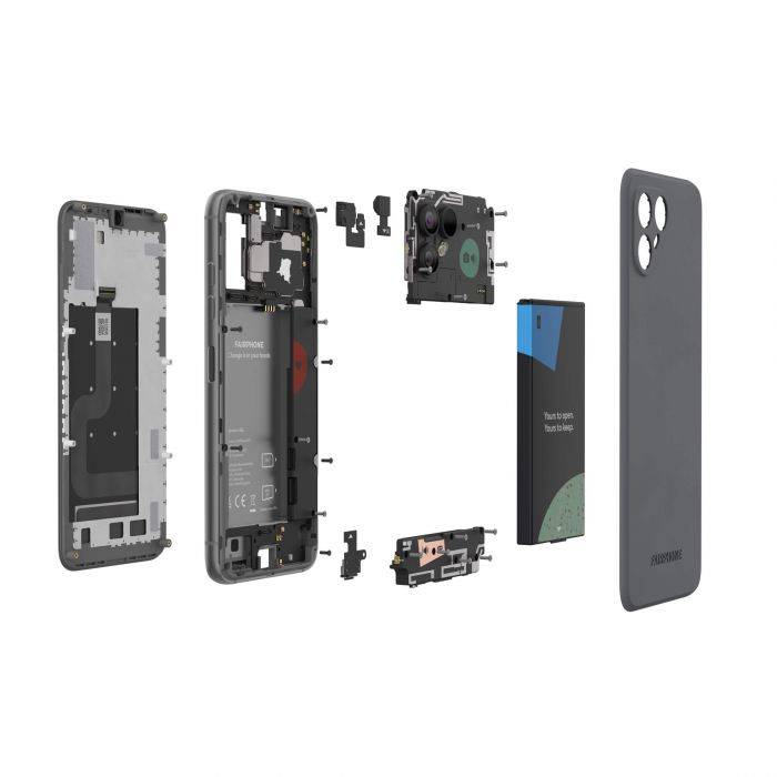 Fairphone 4 disassembled 