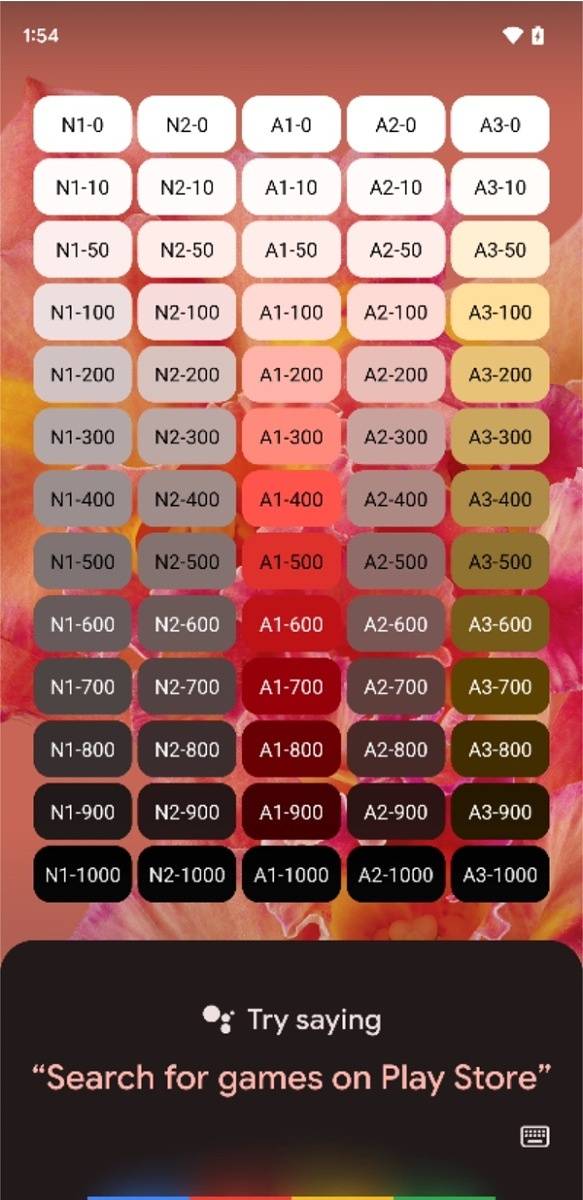 Google Assistant pink red and black dynamic colors