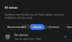Google Assistant settigs page