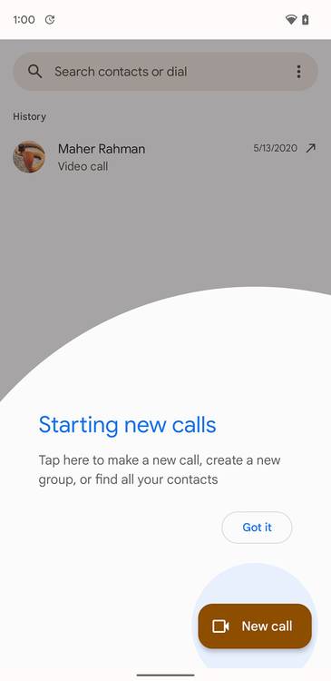 Google Duo Material You