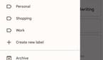 Google Keep new Material You menu
