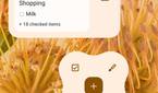 Google Keep new Material You light themed widget options