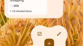 Google Keep new Material You light themed widget options