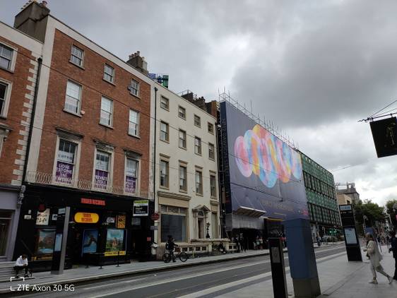 Dawson Street in Dublin, Ireland, shot on the Axon 30 camera