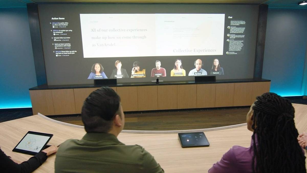 Teams Display Microsoft Teams gets 3D immersive meetings for enhanced virtual ...