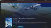 Microsoft Flight Simulator listing on the Microsoft Store