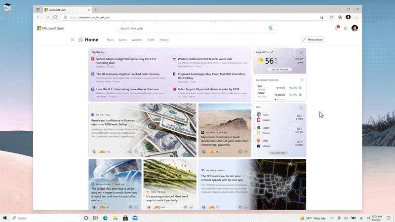Microsoft Start web app