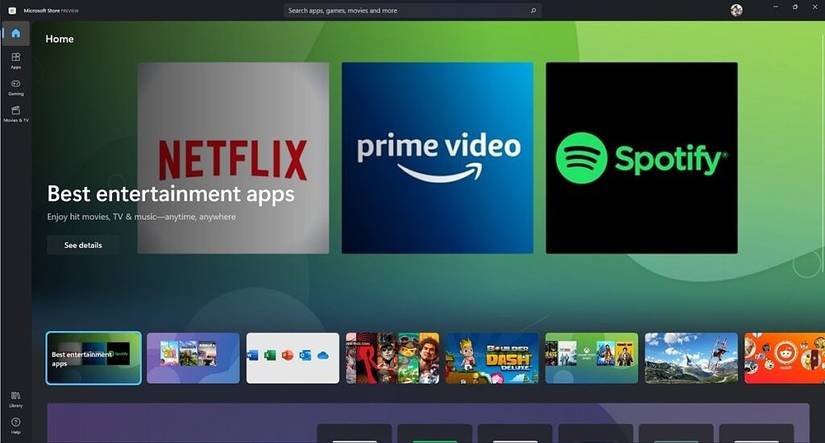 Microsoft Store homepage