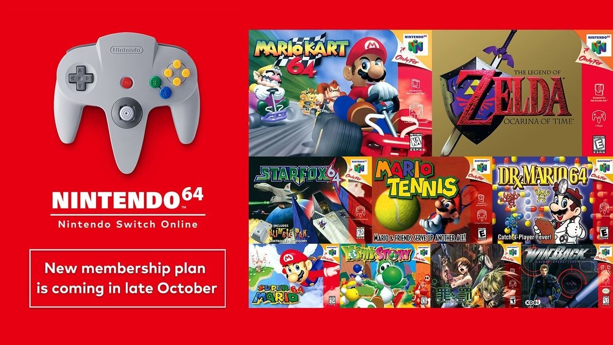 nintendo switch online expansion pack n64 games
