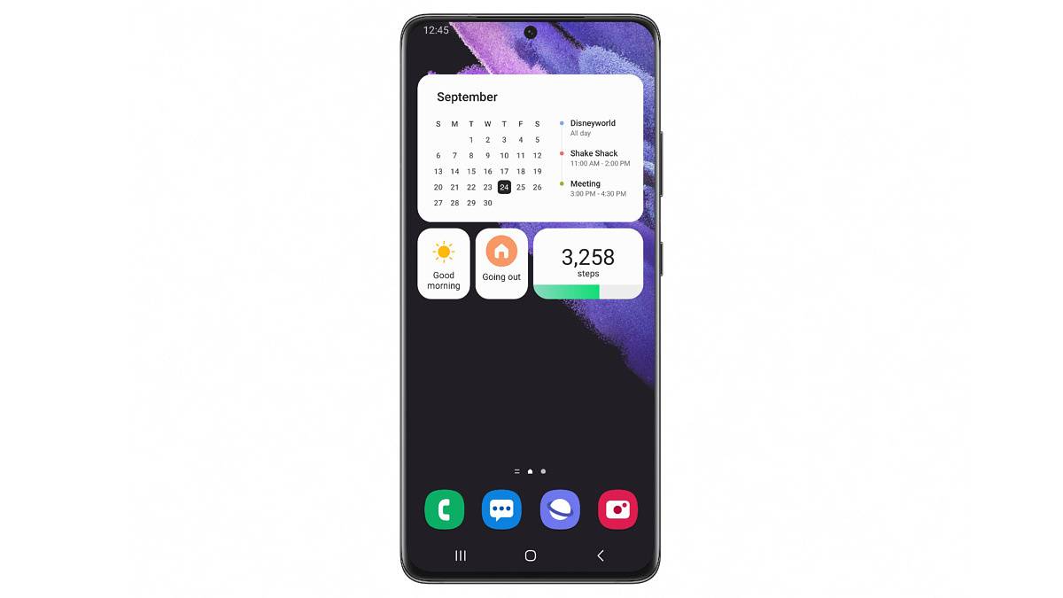One UI 4 home screen