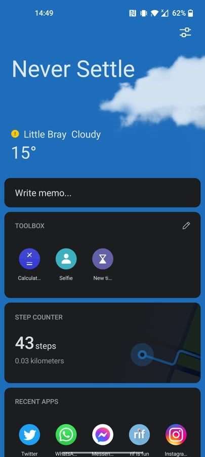 OnePlus Shelf on Android 11
