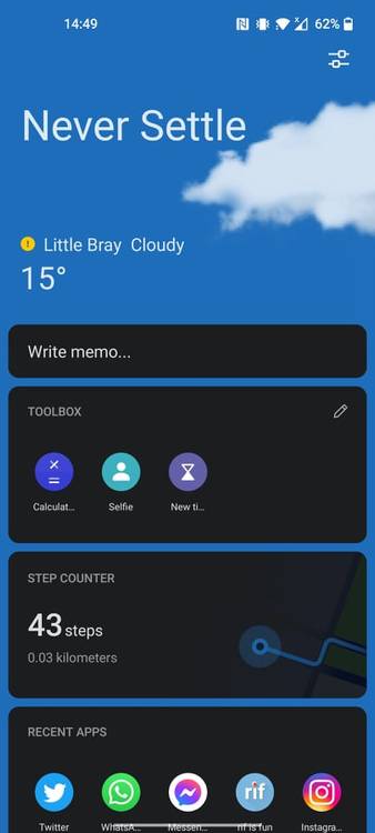 OnePlus Shelf on Android 11