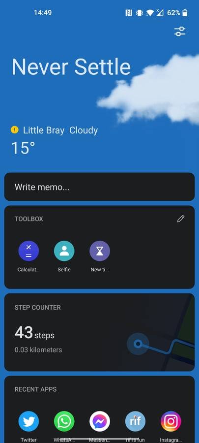 OnePlus Shelf on Android 11