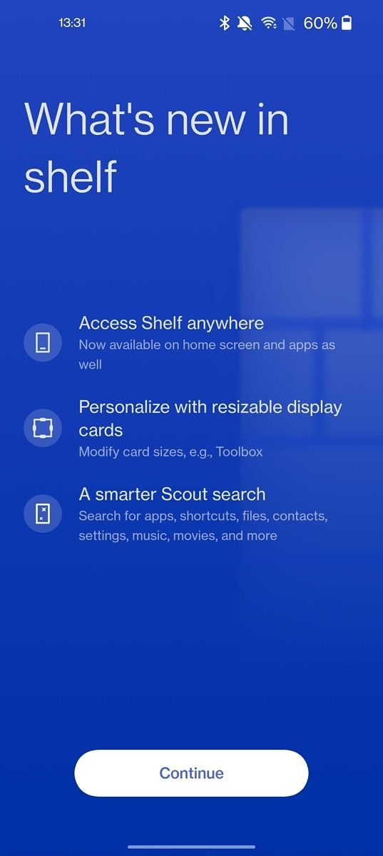 OnePlus Shelf on Android 12