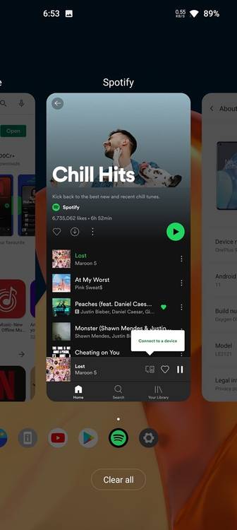 Multitasking on OxygenOS 11