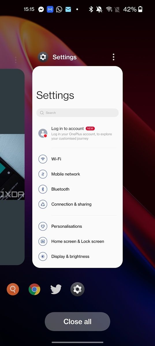 Multitasking on OxygenOS 12