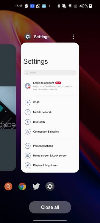 Multitasking on OxygenOS 12