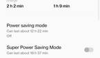 OxygenOS 12 redesigned battery chart