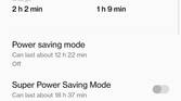 OxygenOS 12 redesigned battery chart