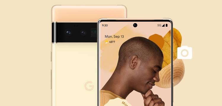 Close-up of the Pixel 6 Pro cameras