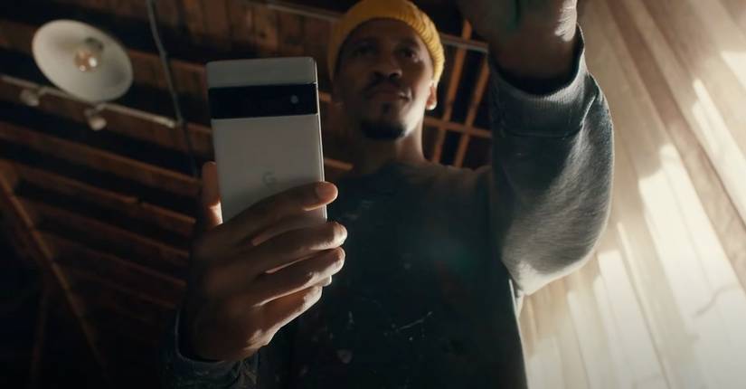 Pixel 6 Pro held in the hand
