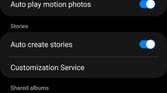 One UI 4.0 Gallery settings