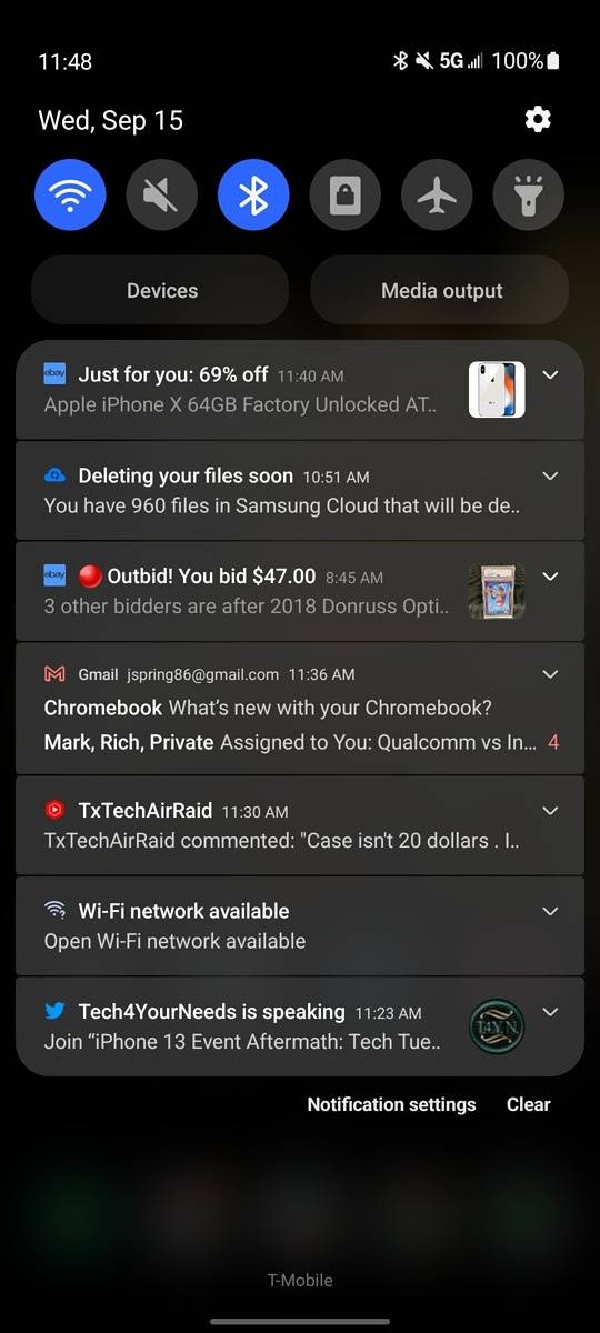 Samsung One UI 4.0 new notification layout