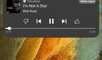 Samsung One UI 4.0 music controls with Youtube Music