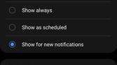 Samsung One UI 4.0 always on display for new notifications