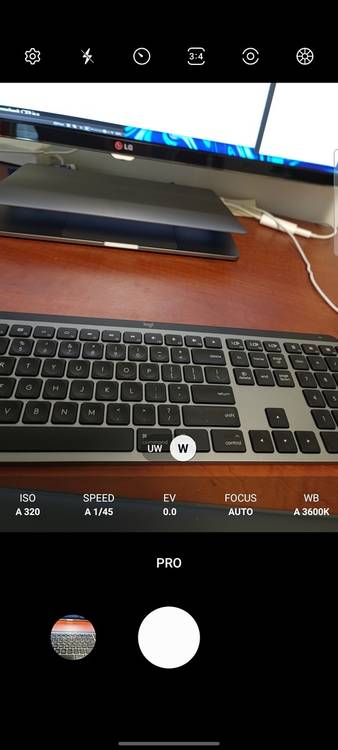 Pro mode UI