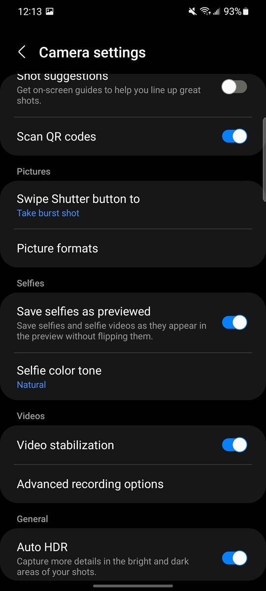Wide angle selfie removed
