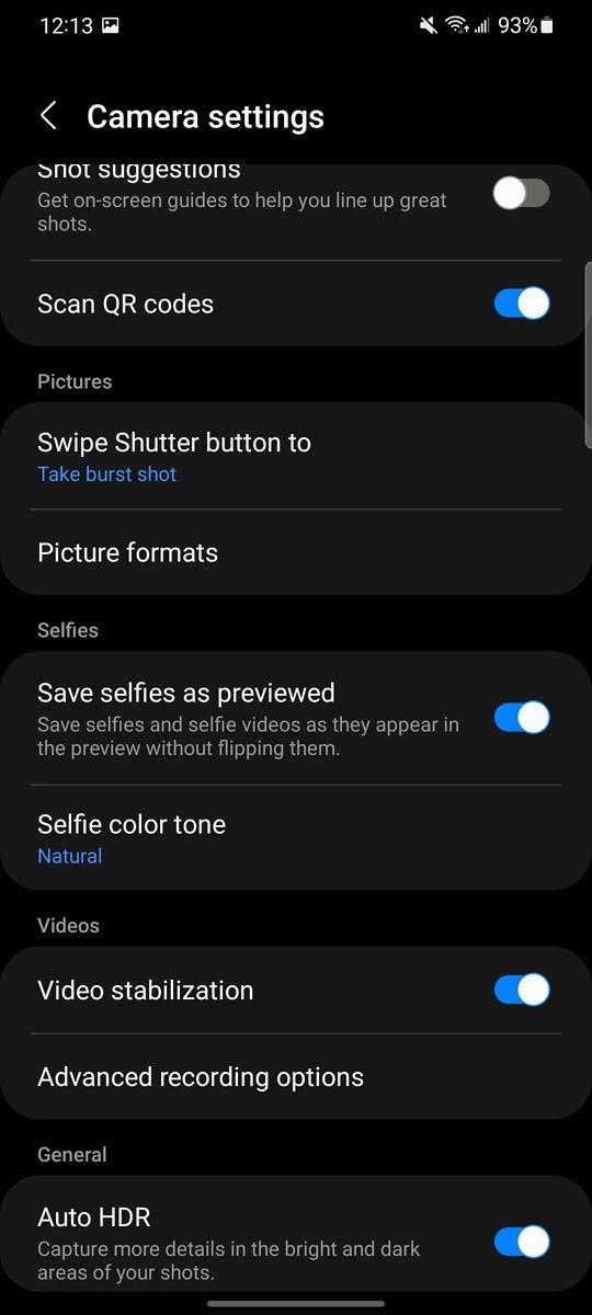 Wide angle selfie removed