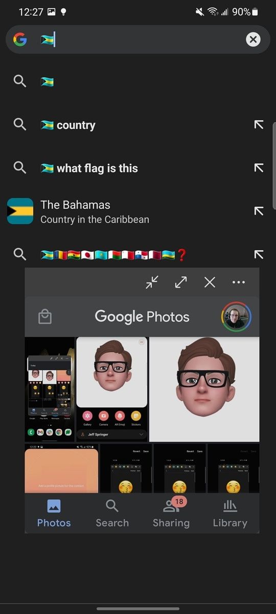 Pin the resizing bar to window