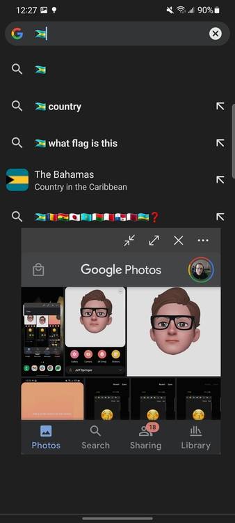 Pin the resizing bar to window