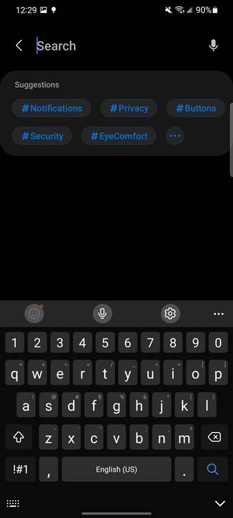 Settings suggestions