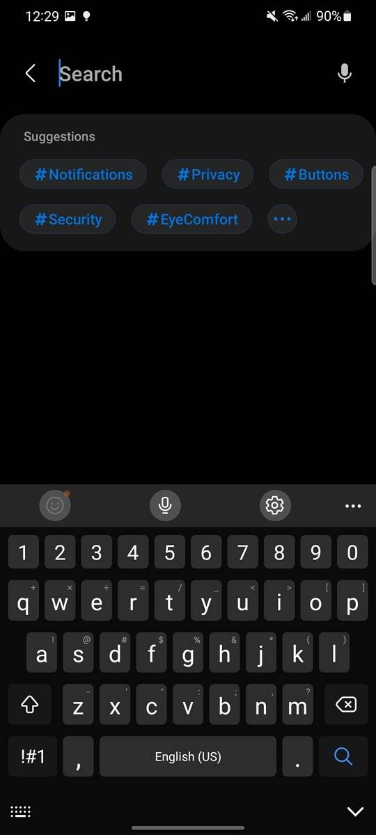 Settings suggestions