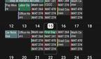 Calendar layout