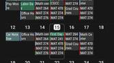 Calendar layout